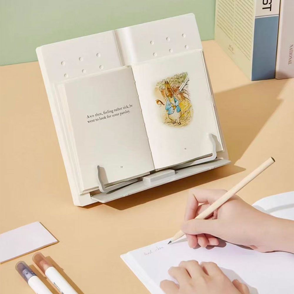 Document Holder Stand - 조절 가능한 데스크탑 독서대, 다각도 휴대용