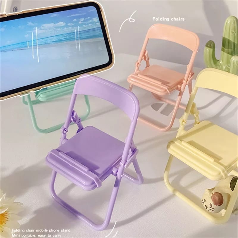 Home Office Or - 귀여운 의자 모양 휴대폰 거치대, 창의적인