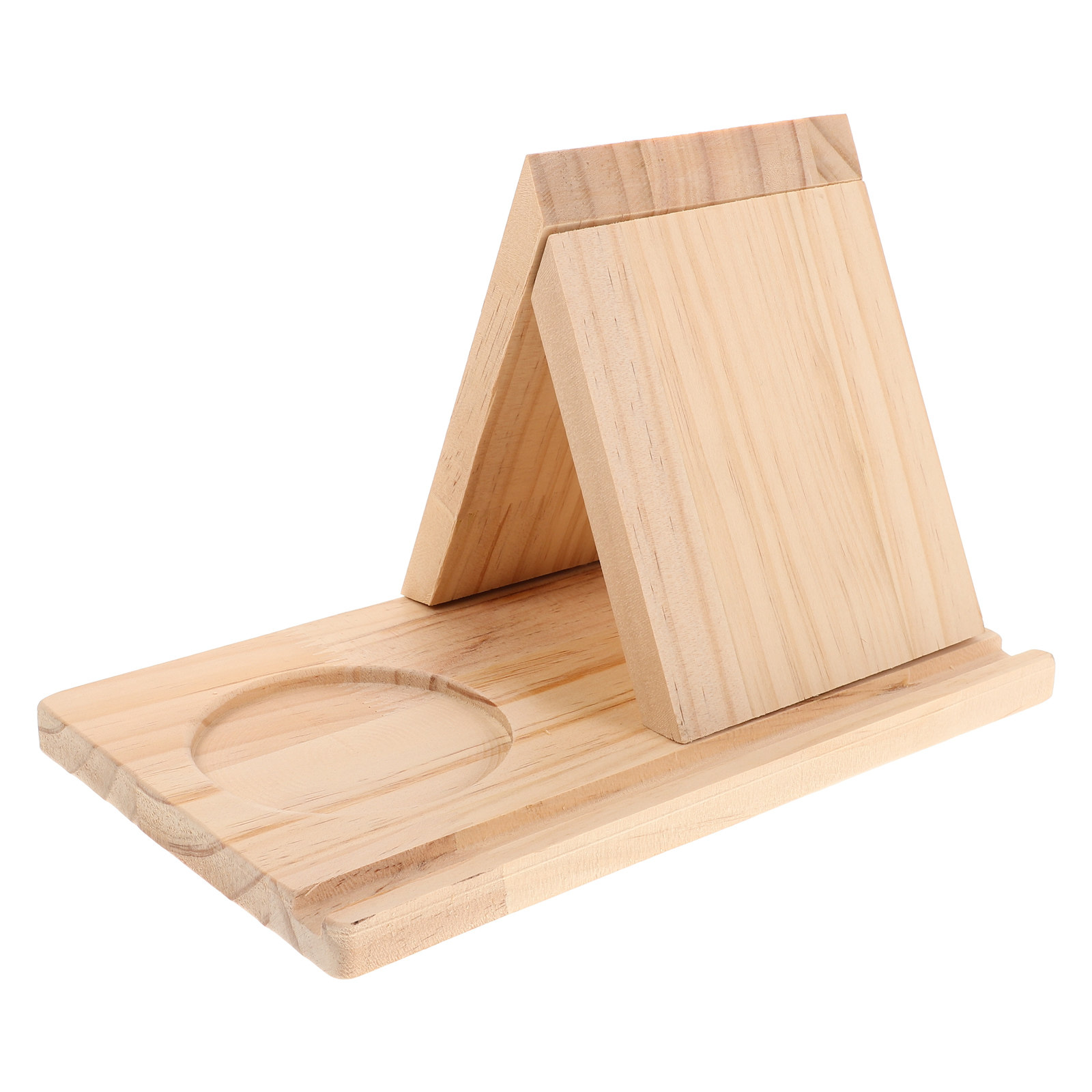 Document Holder Stand - 삼각형 모양의 나무 책꽂이, 손을 자유롭게