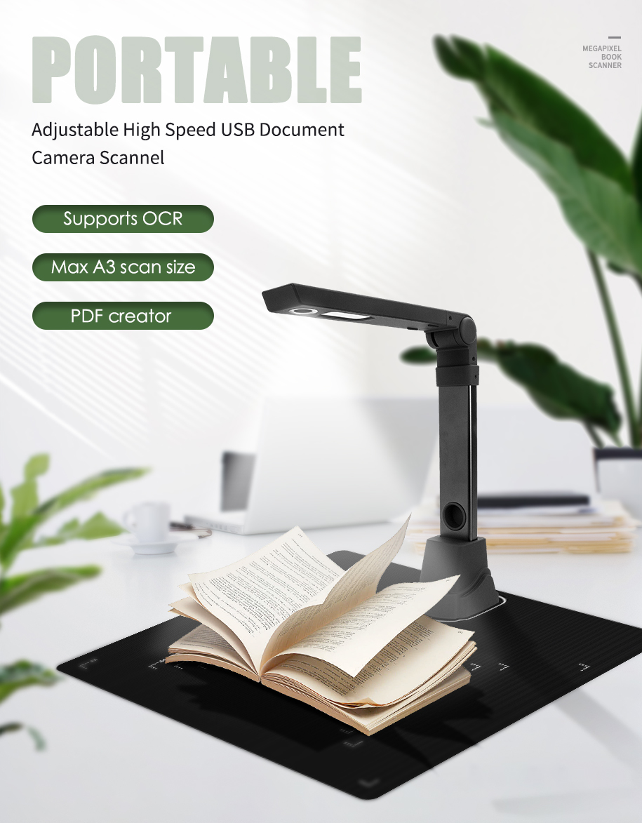 고속 자동 책 스캐너 휴대용 문서 스캐너 A3 문서 카 - Document Scanner Portable 리뷰 및 가격