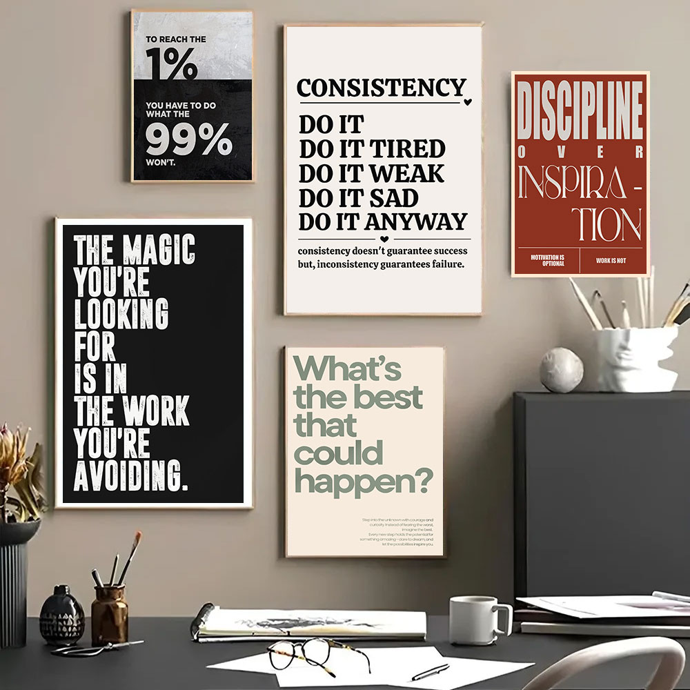 미니멀리스트 영감을 주는 명언, 동기 부여를 위한 훈련 - Home Office Room Inspiration 리뷰 및 가격