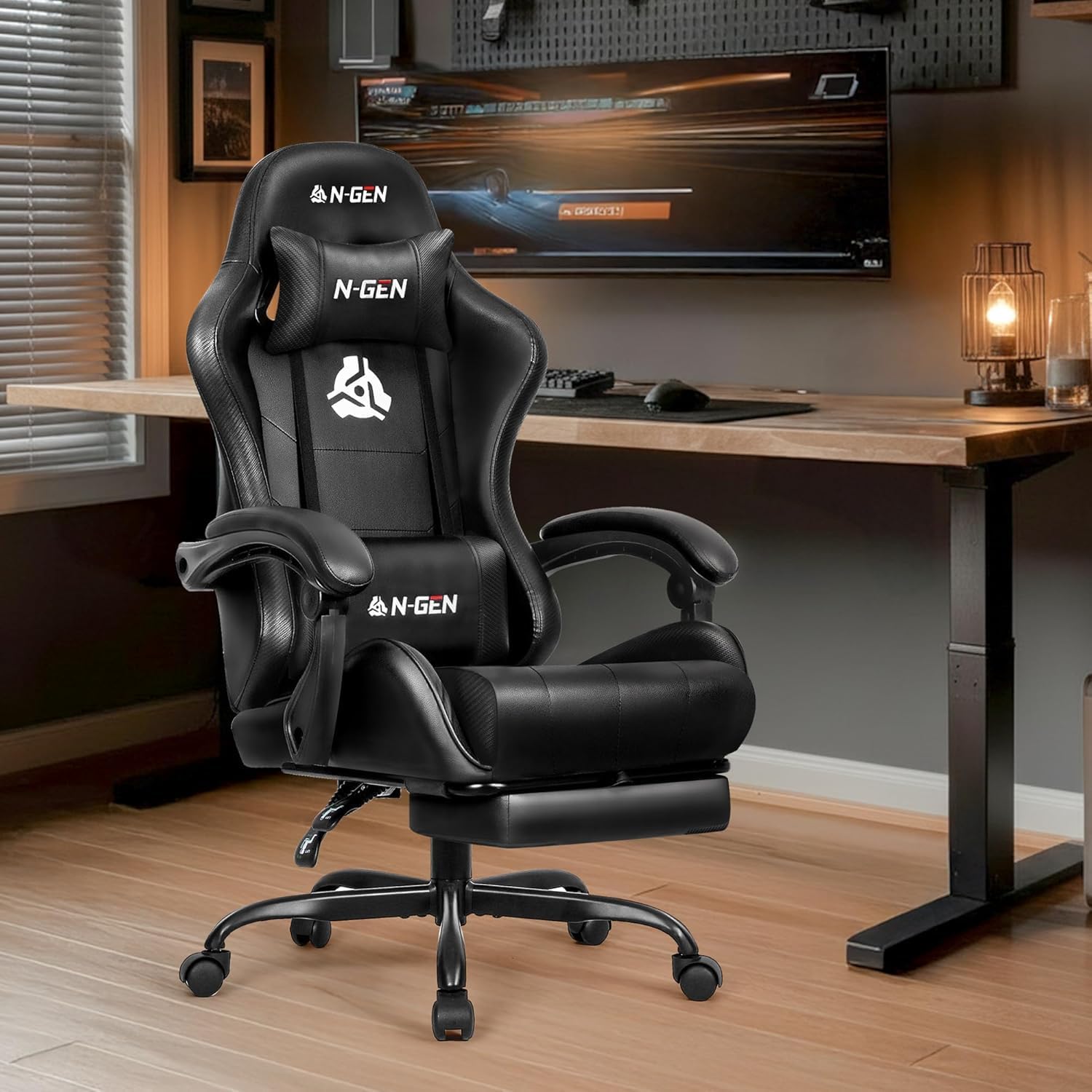 발받침대와 요추 지지대가 있는 게이밍 의자, 홈 오피스 - Ergonomic Office Chair 리뷰 및 가격