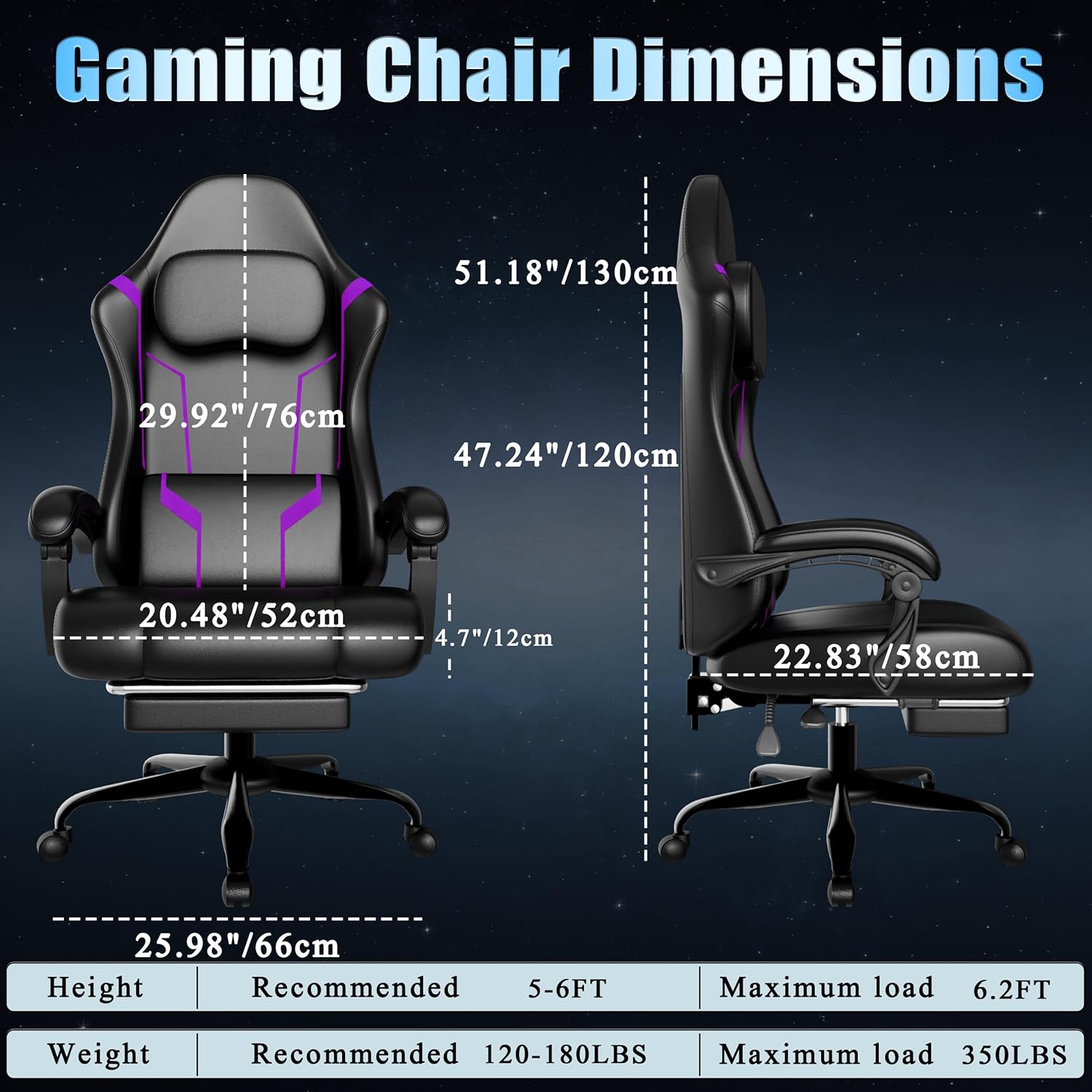포켓 스프링 쿠션과 발판이 있는 인체공학적 게이밍 의자 - Ergonomic Office Chair 리뷰 및 가격