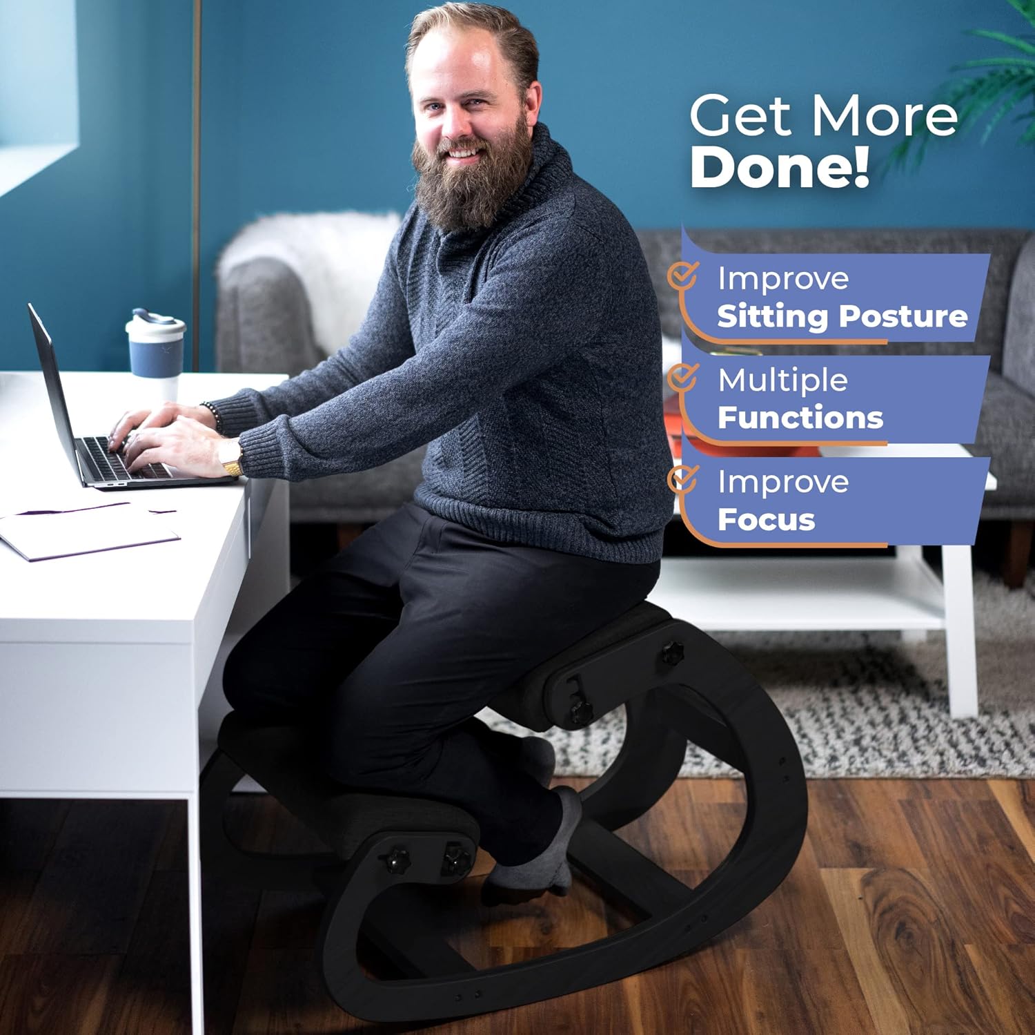 인체공학적 원목 무릎꿇이 의자, 조절 가능한 사무실 스 - Ergonomic Office Chair 리뷰 및 가격