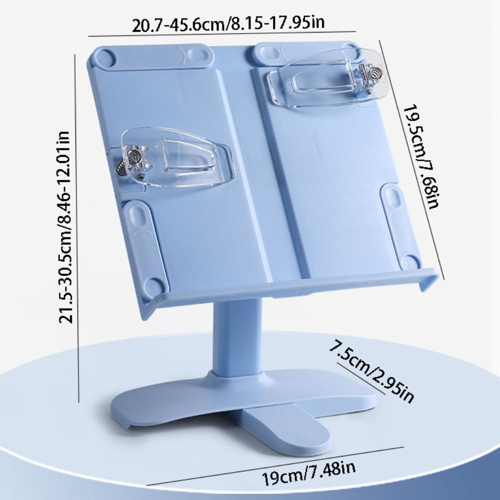 조절 가능한 각도 높이 책상 책꽂이 페이지 클립이 있는 - Document Holder Stand 리뷰 및 가격