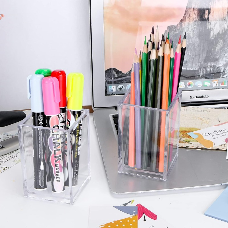 12개 투명 아크릴 메이크업 브러쉬 보관함 정리함 사무 - Home Office Work Table 리뷰 및 가격