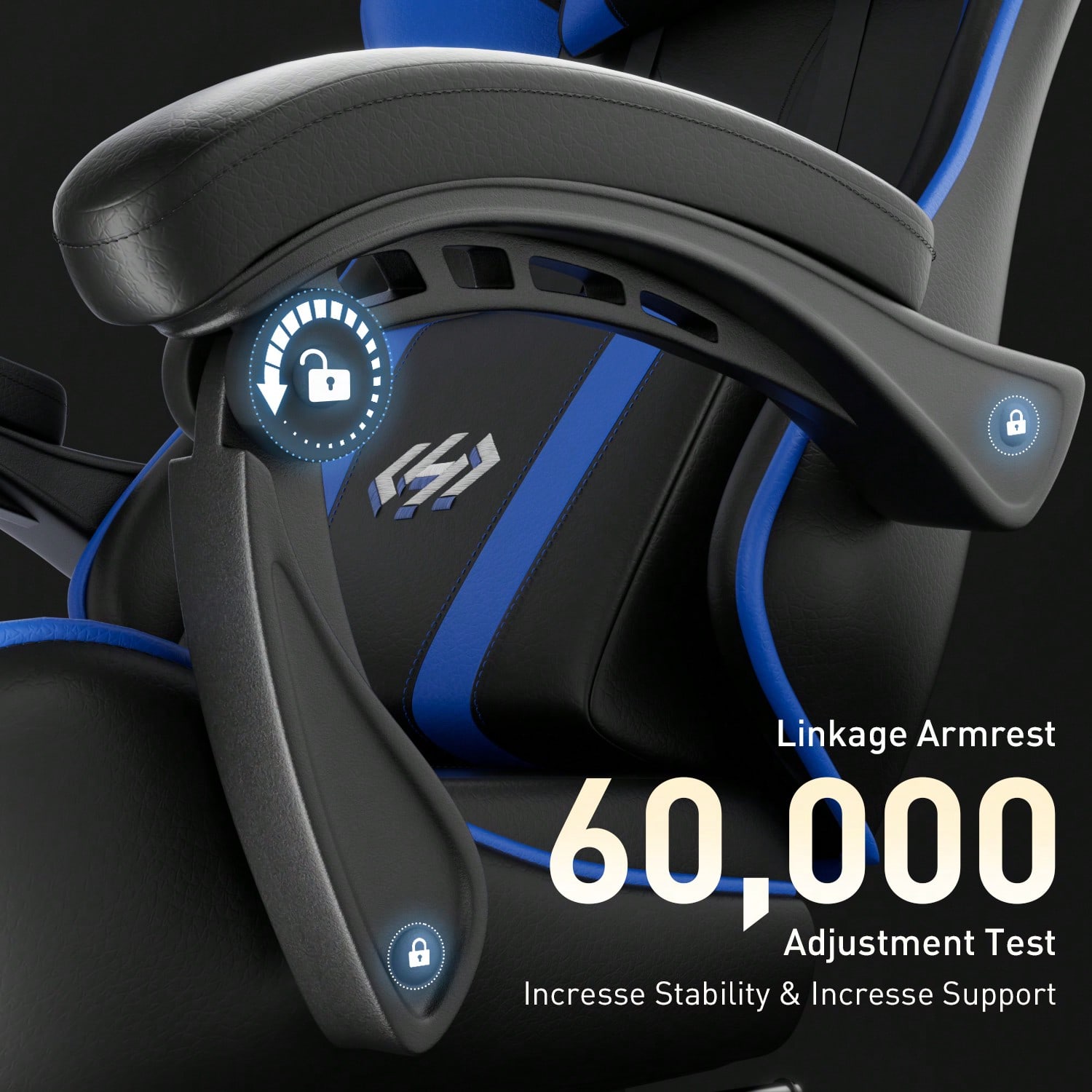 HLDIRECT 게이밍 의자, 요추 지지대 발 받침대  - Ergonomic Office Chair 리뷰 및 가격