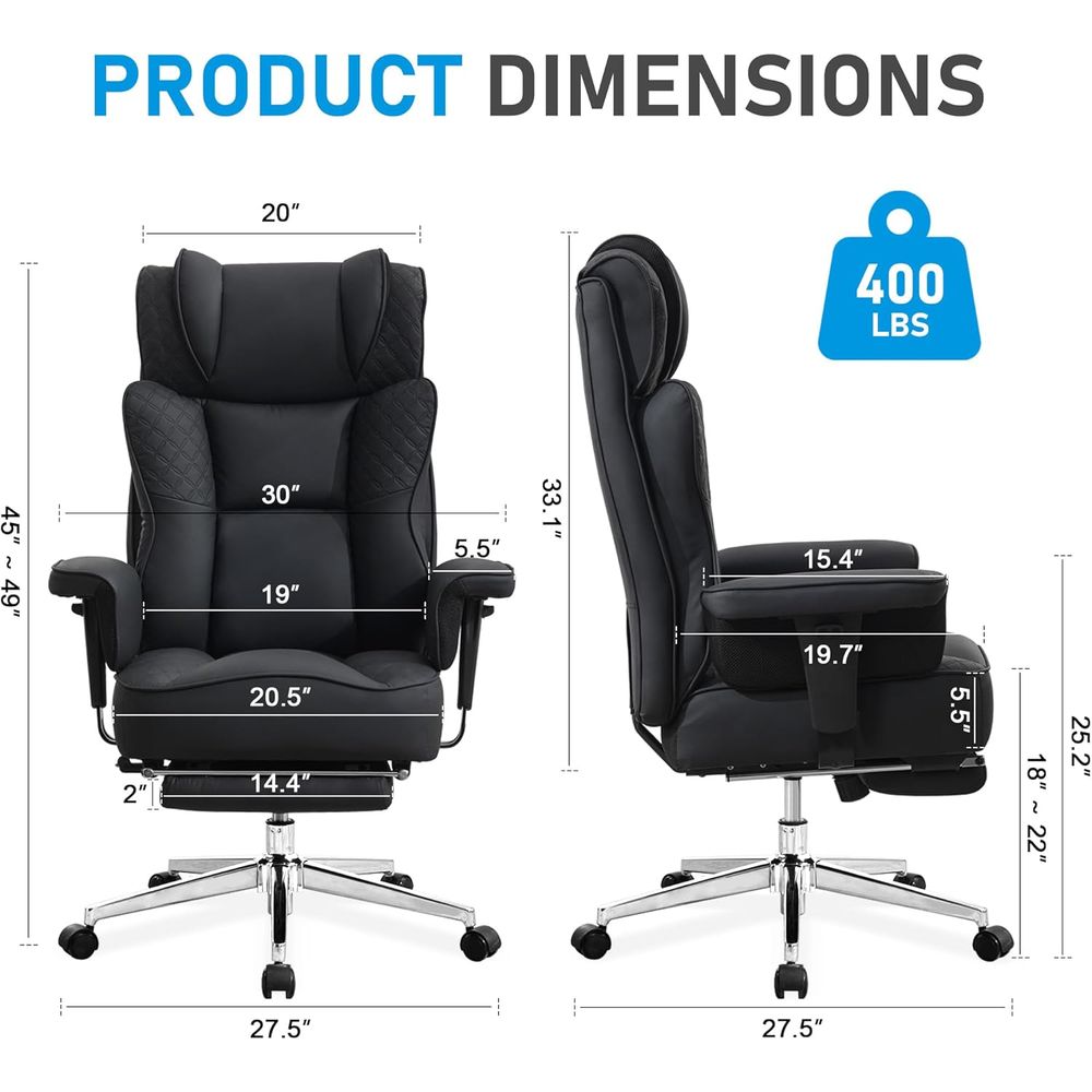 크고 키가 큰 Oice 의자, 발 받침대가 있는 인체공 - Ergonomic Office Chair 리뷰 및 가격
