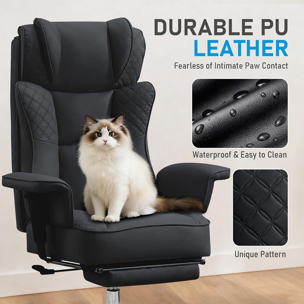 크고 키가 큰 Oice 의자, 발 받침대가 있는 인체공 - Ergonomic Office Chair 리뷰 및 가격