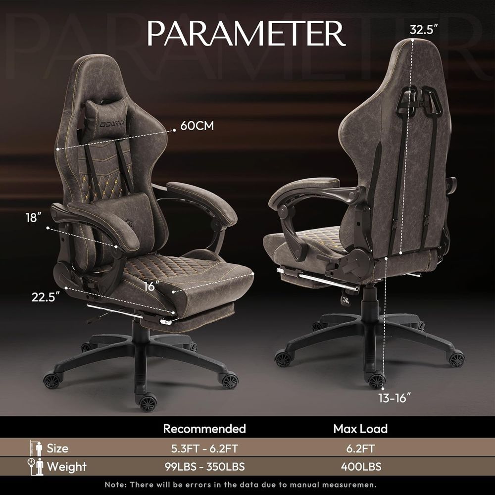 빅앤톨 빈티지 게이밍 의자(성인용), 400lb 하중의 - Ergonomic Office Chair 리뷰 및 가격
