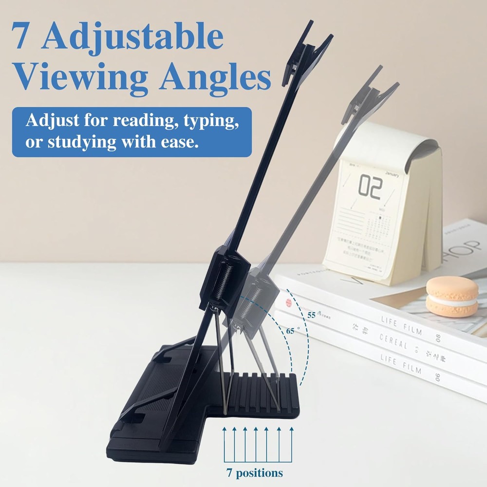 조절 가능한 7단계 데스크탑 문서 홀더 - 검정색, 견 - Document Holder Stand 리뷰 및 가격